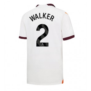 Manchester City Kyle Walker #2 Koszulka Wyjazdowych 2023-24 Krótki Rękaw